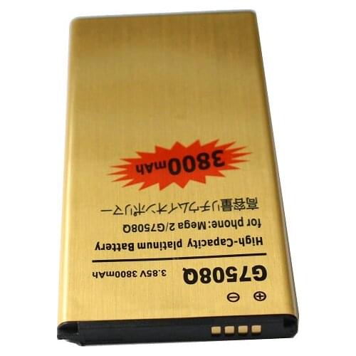 Ciszean 5pcs/lot 3800mAh EB-BG750BBC 3.85VDC Replacement Battery For Samsung Galaxy Mega 2 G7508Q G750F G7508 G750 G750A G7509