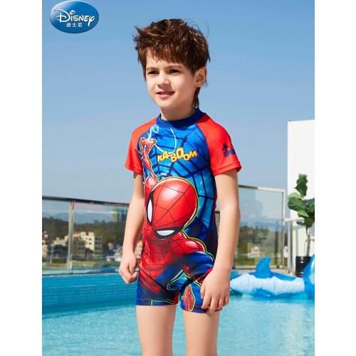 Genuine Disney Childrens Swimsuit Boys Big Boy One-piece Boy Swimsuit Child Baby Sunscreen Swimming Set