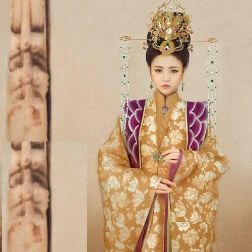 Jin Ling Jiu Tang Dynasty Empress Gorgeous Tang Suit Hanfu Costume Thematic Photography Costume Hanfu for Women Cosplay Costume