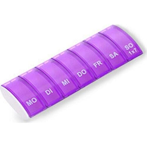 Tiny Pill Box Portable Travel Vitamin Case Storage Organizer With Removable Pill Container Multifunctional Storage Box