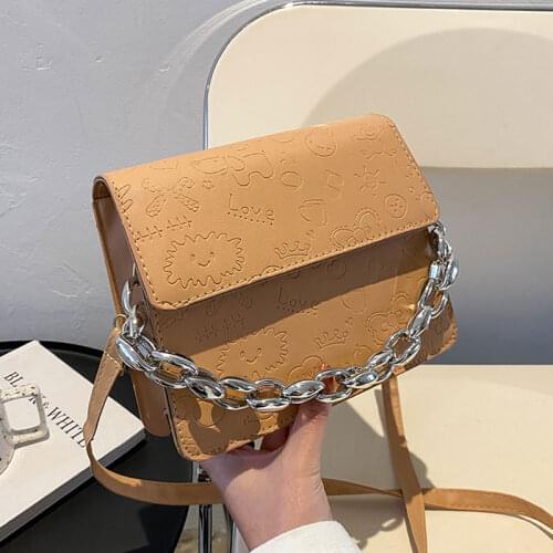 High Quality Small Handbags For Women Pu Leather Chain Female Shoulder Bags Designer Lady Crossbody Bag Brand Phone Purse