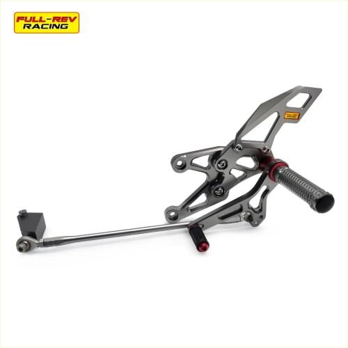 Motorcycle Rearset Footpegs Full Rev Racing REARSETS For YAMAHA YZF-R1 2007-2008 SILVER
