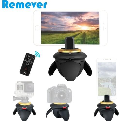 New Electric Panoramic 360 Degree Tripod Head with Bluetooth Remote for Smartphones Selfie Base Stands for Gopro SLR DV Cameras