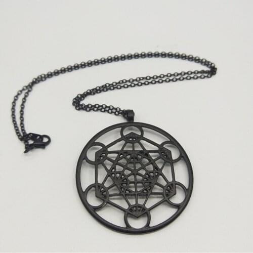 New Metatrons Cube pendant Silver plated necklaces & pendants for women Fashion Jewelery Drop shipping