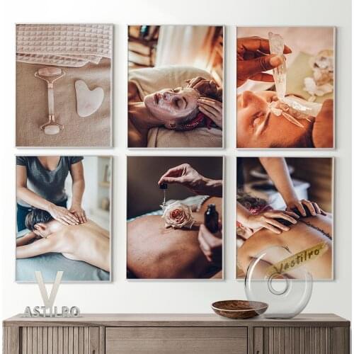 Beauty And Body Care Poster Modern Wall Art Decor Canvas Room Painting Photograph Facial Muscles Botox Injection Therapist Gift