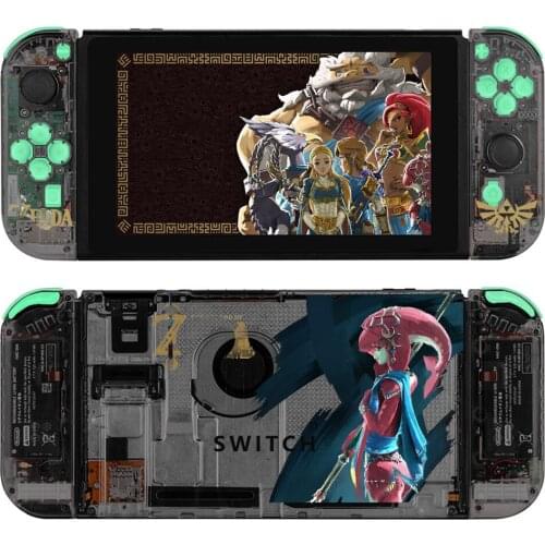 Transparent gray For NS Switch Console Joy Con Replacement Housing Shell Soft Case for Nintendos Switch Controller JoyCon With B