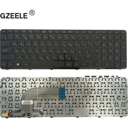 GZEELE Russian laptop Keyboard for HP Pavilion PK1314D1A05 9Z.N9HSC.60R 747141-251 747142-251 747143-251 RU layout BLACK NEW