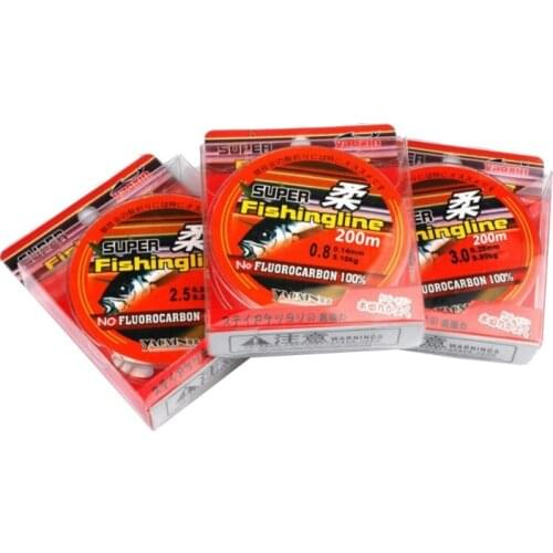 200 Meters Super Pull Nylon Fishing Line Large Horse Fishing Line High Strength Sea Bream Line Water Cut Is Good