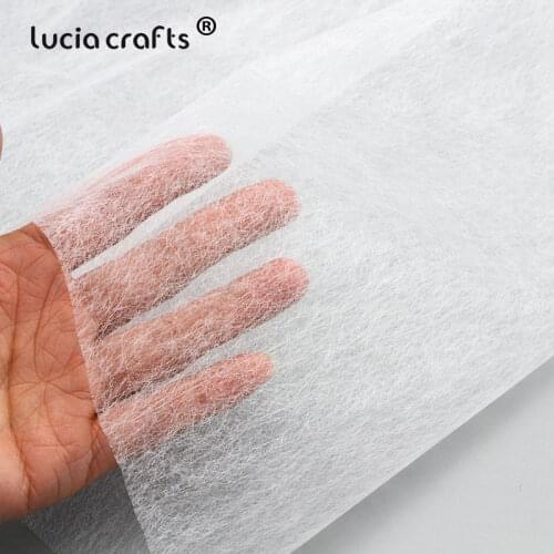 Lucia Crafts Fusible Interlining Nonwoven Fabric Easy Iron On Fabric Double Faced Adhesive For Clothes R0113