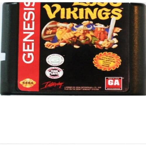 The Lost Vikings 16 bit MD Game Card For Sega Mega Drive For SEGA Genesis