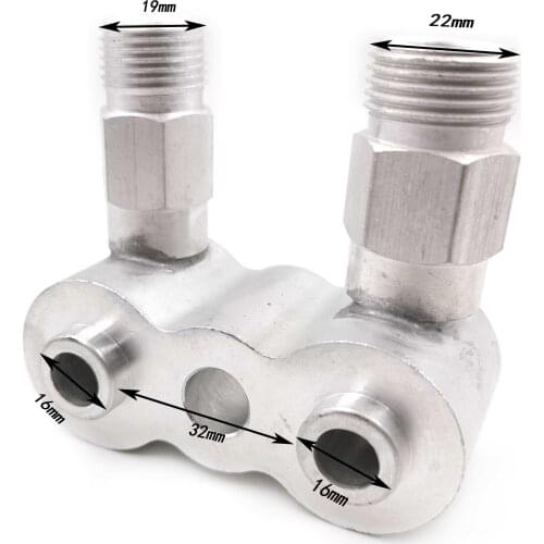 1PCS)automotive air conditioning compressor high and low pressure plate connector aluminum pipe fittings