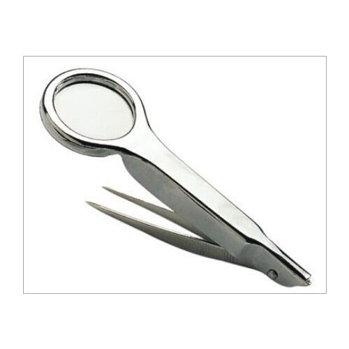 10 times with tweezers full metal clip type HD portable handheld multi-function magnifying glass maintenance inspection