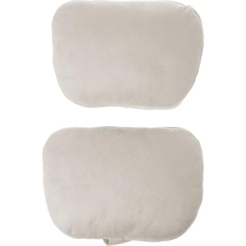2 Pcs Universal Car Headrest S Class Ultra Soft Pillow For Mercedes Benz Maybach