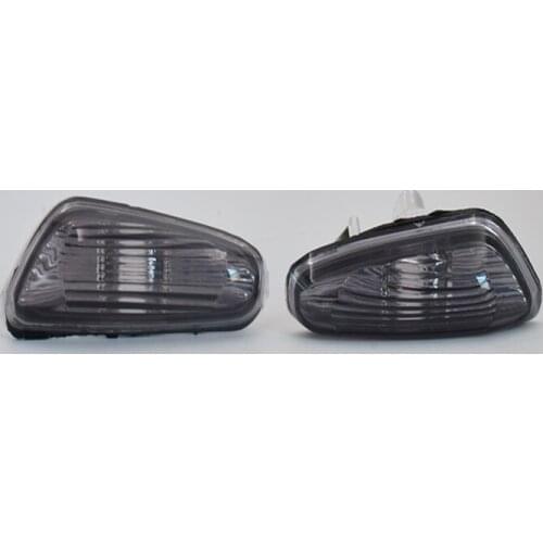 2X Left+Right Side Marker Turn Signal Lights Smoke For BMW E90 E91 E92 E93 06-11 One pair