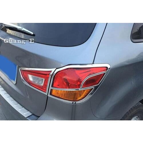 For Mitsubishi ASX 2013 2014 2015 Car detector ABS Chrome cover trim back tail rear light lamp frame parts moulding hoods 4pcs