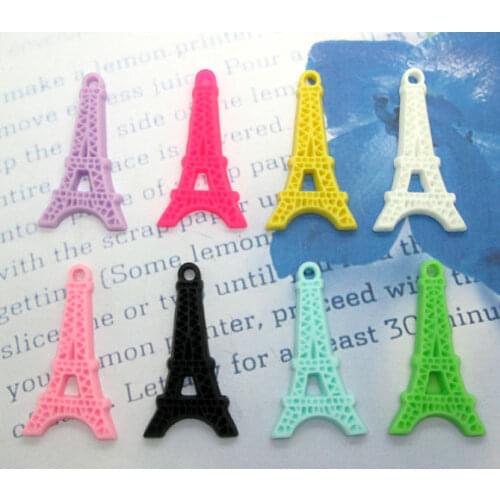 40Pcs Mixed Tower Resin Beads Decoration Crafts Flatback Cabochon Scrapbooking Fit Phone Embellishments Diy Accessories