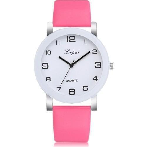 Lvpai Womens Casual Quartz Leather Band Watch Analog Wrist Watch Rhinestone Watch Ladies Quartz Wrist Watch Montre Femme