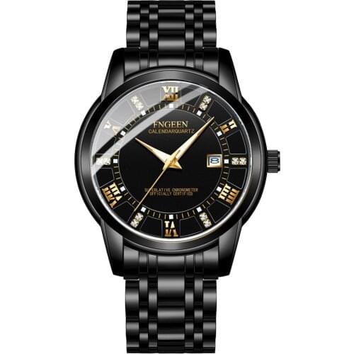 Fashion Casual Quartz Watches for Men stainless Steel Band Male Watch Top Brand Luxury Waterproof Calendar Wristwatches