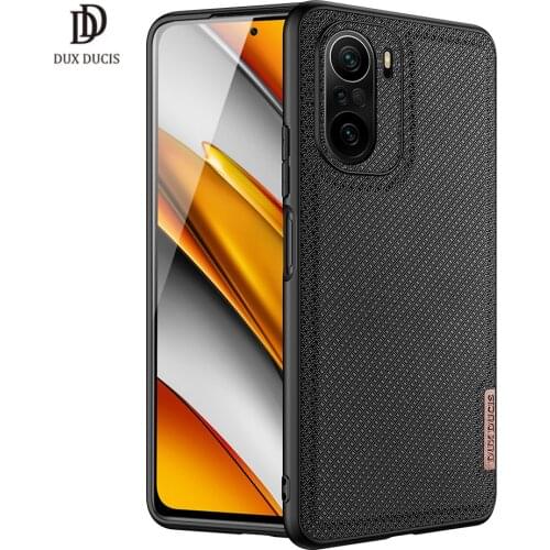 Case For XIAOMI Poco F3/Mi 11i/Redmi K40/K40 Pro Case Fino Series Woven Fabric Back Protecting Cover Support Wireless Charging