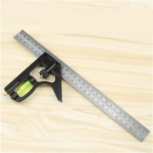 Woodworking High Precision Horizontal Ruler Stainless Steel Universal Multifunctional 45 Degree Triangle Ruler