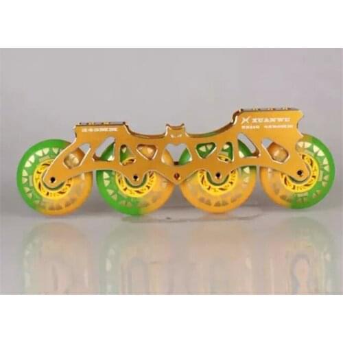 Dual-color Inline Skate Wheels with Multi-use Inline Skates Frame 4X80mm Roller Skating Base for SEBA for Powerslide Shoes Patin