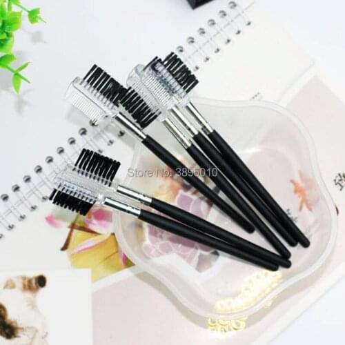 Functional Makeup Brush Eyebrow Eyelash Comb Brush Eyebrow 2 in 1 Make up Brushes Cosmetic Tool F1145