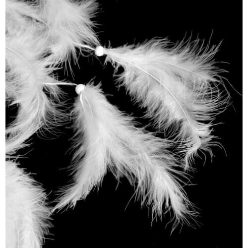 Handmade Dream Catcher with Feather Wall Car Hanging Decoration Ornament White