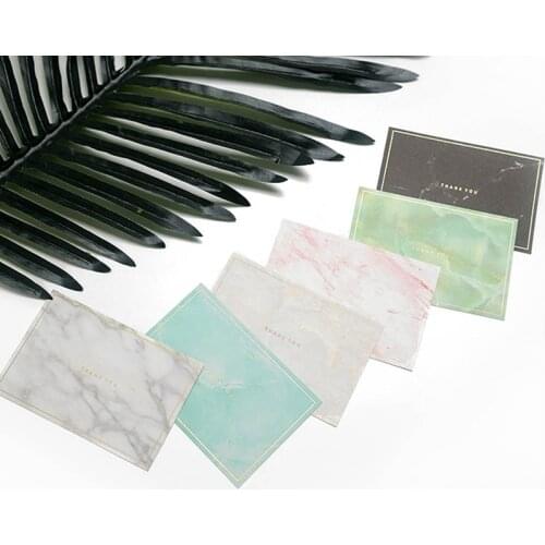 Marble Bronzing Card Simple Creative Holiday Card Home Student Gift Heart Card