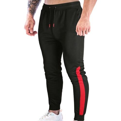Jogging Men Sport Sweatpants Patchwork Running Pants Gym Pants Men Joggers Drawstring Trackpants Slim Pants Bodybuilding Trouser