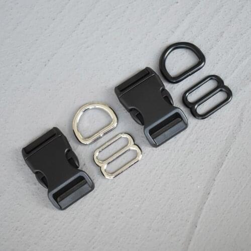 100 Sets 20mm Backpack Plastic Buckle Quick Side Release Buckle for Bag Luggage Outdoor Backpack Strap Belt Webbing Lether Craft
