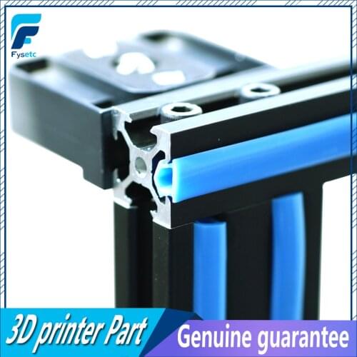 1meter Black/orange/Blue 6mm Flat Seal 2020 Aluminum Profile Slot Cover / Panel Holder For CNC C-Beam Machine CR-10