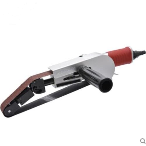 Pneumatic Round Tube Grinding Machine 30x540MM Abrasive Belt Polishing Machine Air Sander Grinder Industrial Metal Polisher