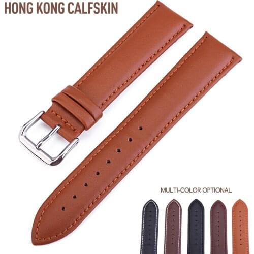 2018 Hot Sale High Quality Retro Leather Watchbands Buckle Genuine Leather Strap Band 14 16 18 19 20 22 24 mm Bracelet Watchband