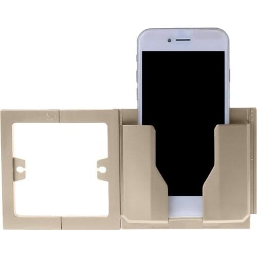 Socket Wall Phone Holder Stand Bracket Charging Mobile Charger Mount Home Shelf Stand Mount Support Charging Storage Box #221