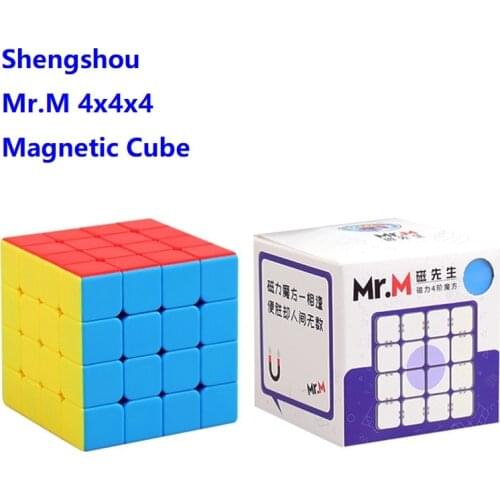 Sengso Shengshou Mr.M Magnetic 4x4 Cubing Magic 4x4x4 Magnet Positioning Mrm 4 Cubo Magico 4*4 Magnets Cube Game Puzzle toys