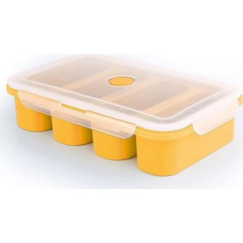 Silicone Freezer Trays Extra Large Super Square Ice-Cube Tray Food Freezing Mold