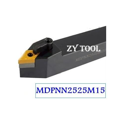 MDPNN2525M15 Metal Lathe Cutting Tools,CNC Turning Tool,Lathe Machine Tools, External Turning Tool Type MDPNN 25*25*150mm