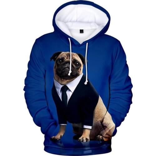 Be well received Starling Dutch Dog Pug Hoodie Men/women Fashion Hip Hop Sweatshirt Harajuku Starling Dutch Dog Pug Mens Hoody