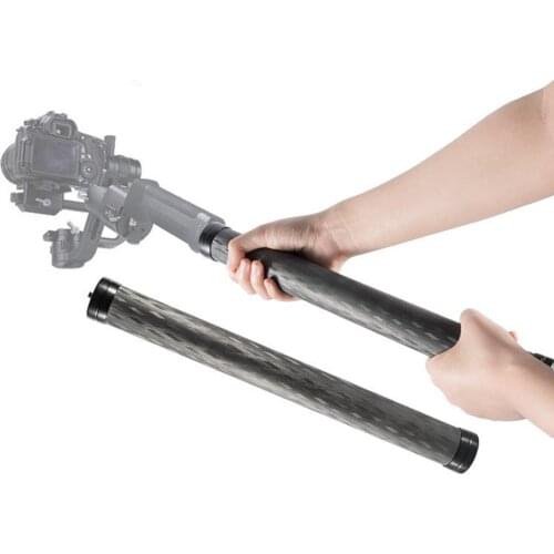 Carbon Fiber Extension Monopod Pole for DJI Ronin S/SC, Extendable Rod Handheld Stick 14.2 inch Gimbal Handle Grip