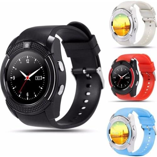 Colorful V8 Smart Wireless Watch Waterproof Sports Smartwatch Touch Screen with Camera SIM Card Slot Waterproof Smart Watch
