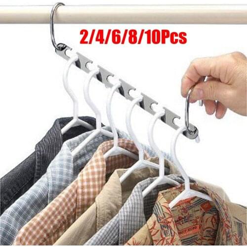 Magic Hangers For Clothes Hanging Necklace Metal Cloth Clothes Hangers Organizer Hangers Clothes Rack Closet Storage Hanger