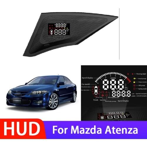 High Quality Car Head Up Display HUD For Mazda Atenza Electronic Accessories Driving Projector Windshield Screen Alarm System