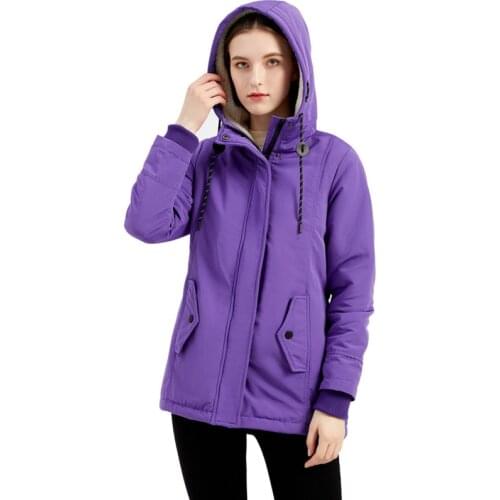 Autumn Winter Fashion 2021 Women Long Sleeve Hooded Jacket Thicked Cotton Padded Coat Zipper Casual Warm Parkas 5XL Plus Size