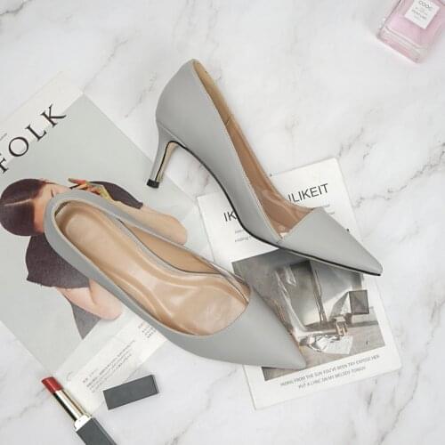 2021 Summer new style Elegant fashion Women Pumps Solid Color Office Shoes Women Pointed Toe Stiletto Women Ladies Size 33-42