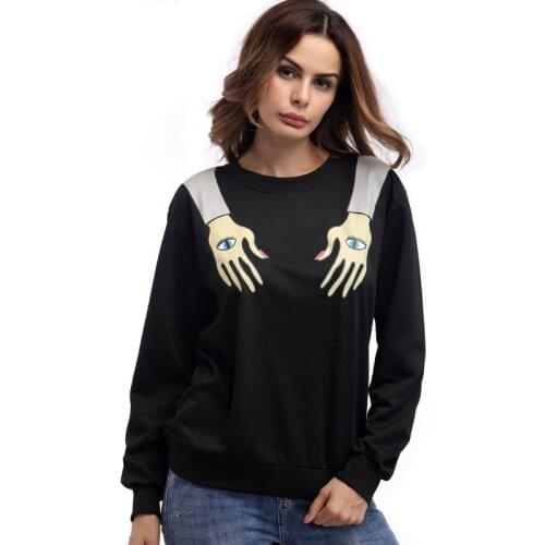 2017 S-XXL New Autumn Women Casual Winter Fashion Printed Sweatshirts Pullover Loose Tops