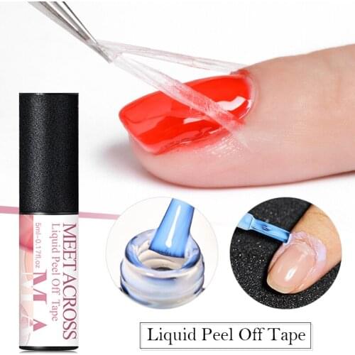 5ml Nail Polish Liquid Peel Off Tape Protect Glue Varnish Anti-spill Latex Fast Dry Skin Care Nail Art Tweezer Protector