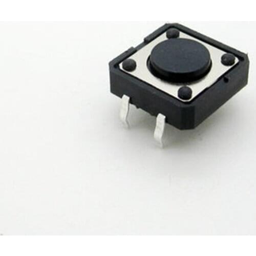 50pcs Mini series 12*12*4.3MM miniature type vertical push momentary smd tact switch button