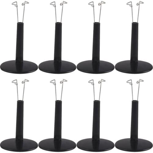 8 Pieces Set Adjustable Doll Stand Display Holder for Doll Teddy Bear suitable for display your lovely Doll