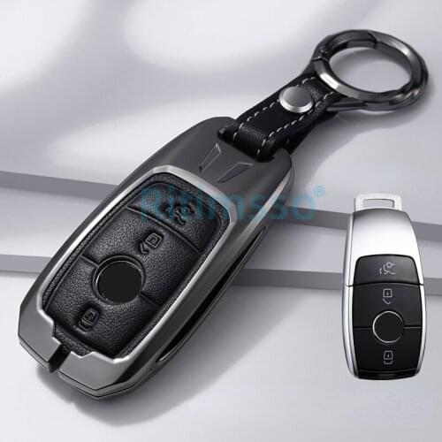 Car Key Case Cover Key Bag for Mercedes Benz A C E S Class W221 W177 W205 W213 Car-Styling Holder Shell Keychain Accessories