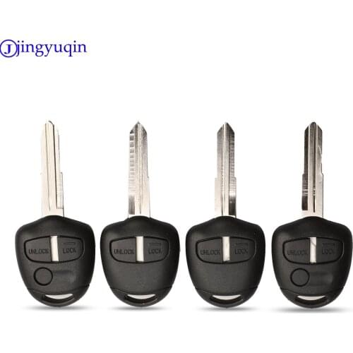 Jingyuqin 2/3 Buttons Remote Car Key Shell Case For Mitsubishi Pajero Sport Outlander Grandis ASX MIT11/MIT8 Blade